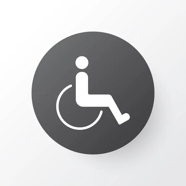 Handicap handicap pictogram symbool. Premium kwaliteit geïsoleerd toegankelijkheid element in trendy stijl. — Stockvector