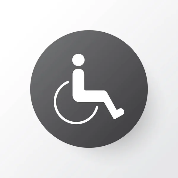 Handicap handicap pictogram symbool. Premium kwaliteit geïsoleerd toegankelijkheid element in trendy stijl. — Stockfoto