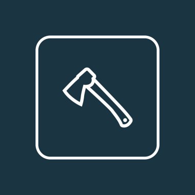 Balta simgesi satır sembolü. Premium Kalite izole balta öğe trendy tarzı.