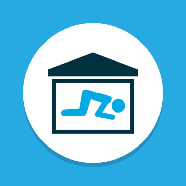 Dua eden simge renkli sembol. Moda tarzında birinci sınıf kalite izole oda ögesi.