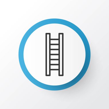 Merdiven simgesi. Moda tarzında birinci kalite izole merdiven ögesi.