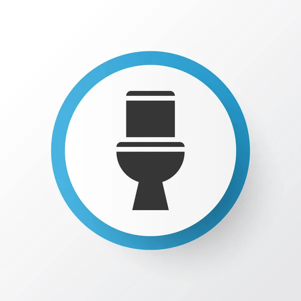 Symbole de toilettes. Élément wc isolé de qualité Premium dans un style branché . — Image vectorielle