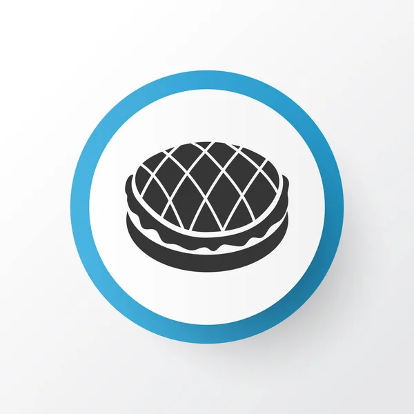 Símbolo de ícone de torta de maçã. Elemento de tarte isolado de qualidade premium em estilo moderno . — Vetor de Stock
