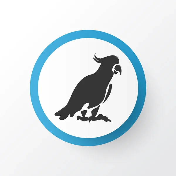 Símbolo do ícone da cacatua. Elemento de papagaio isolado de qualidade premium em estilo moderno . — Vetor de Stock