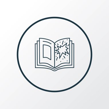 Çizgi roman simgesi. Moda tarzında birinci kalite izole edilmiş dergi ögesi.