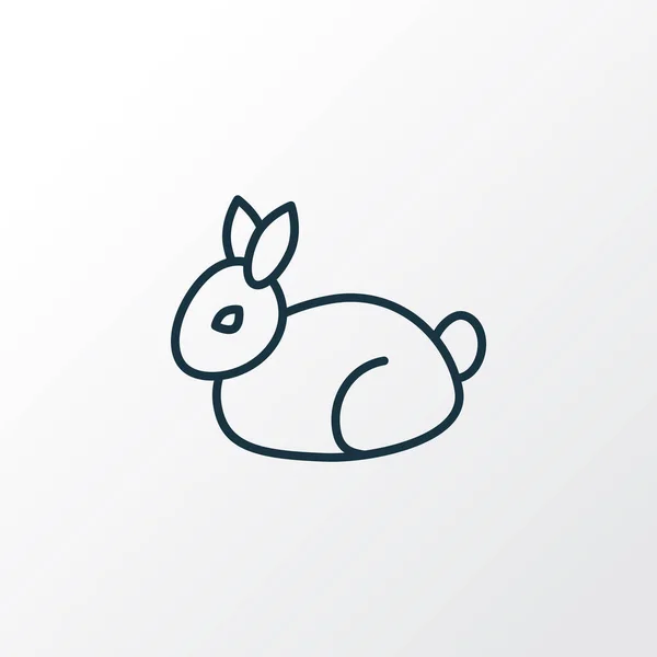 Символ иконки кролика. Премиум качества изолированный элемент кролика в модном стиле . — стоковый вектор
