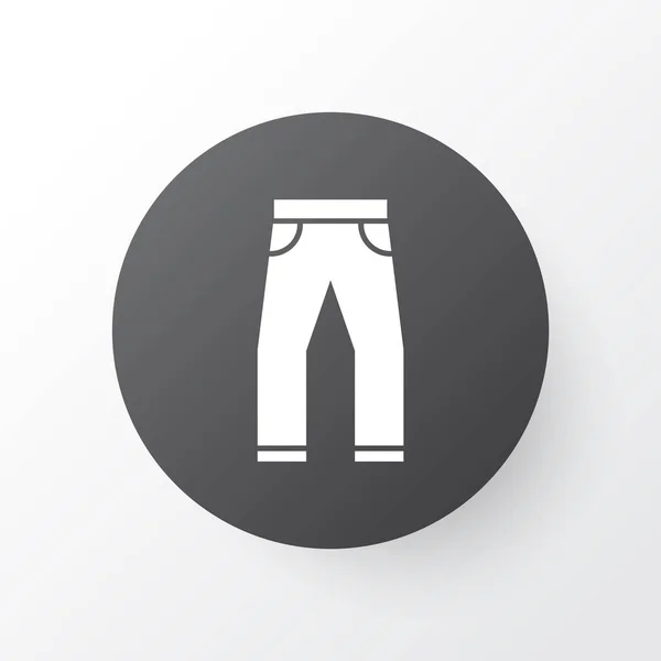 Símbolo do ícone da roupa. Elemento de Jeans Isolado de Qualidade Premium em Estilo Trendy . — Vetor de Stock