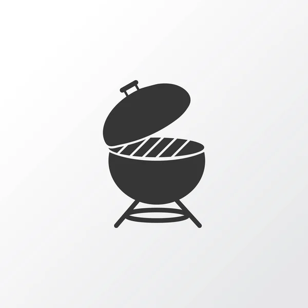 Barbecue pictogram symbool. Premium kwaliteit geïsoleerde bbq element in trendy stijl. — Stockvector