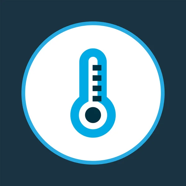Icône de température symbole de couleur. Élément de thermomètre isolé de qualité supérieure dans un style tendance . — Image vectorielle