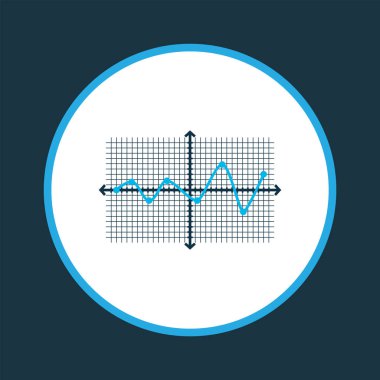 Çizgiler kılavuz simgesini renkli sembol işaret etti. Premium kalite izole grafik öğesinin trendy tarzı.