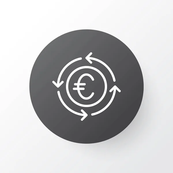 Eurowisselicoon symbool. Premium kwaliteit geïsoleerde valuta recycle element in trendy stijl. — Stockfoto