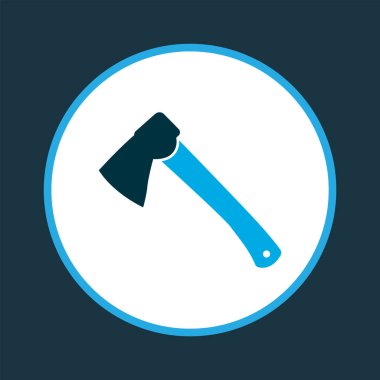 Balta simgesi renkli sembol. Premium kalite izole balta öğe trendy tarzı.