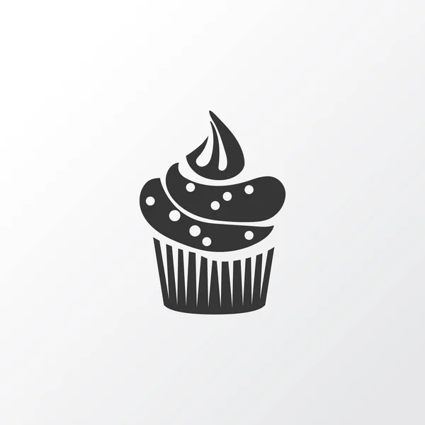 Symbol für Cupcake. Premium-Qualität isolierte Muffin-Element im trendigen Stil. — Stockfoto