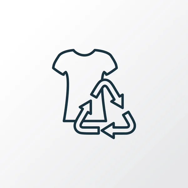 Reuse clothes icon line symbol. Premium quality isolated t-shirt element in trendy style. — Stock Photo, Image