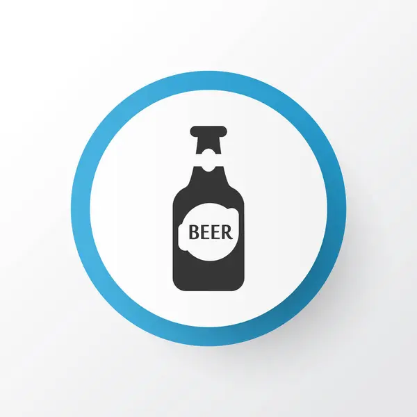 Fles bier pictogram symbool. Premium kwaliteit geïsoleerd alcohol element in trendy stijl. — Stockfoto