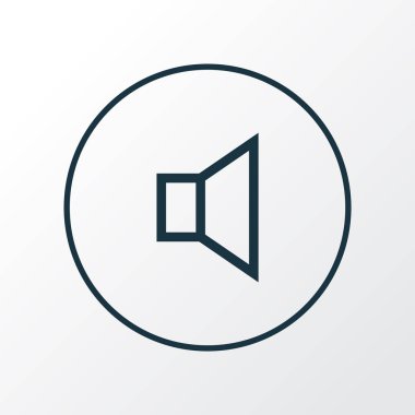 Simge çizgisi sembolünü kapat. Moda tarzında birinci kalite izole sessizlik ögesi.