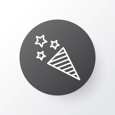 Havai fişek simgesi. Moda tarzında birinci kalite izole havai fişek ögesi.