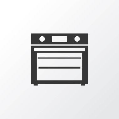 Fırın simgesi simgesi. Premium kalite izole soba öğe trendy tarzı.