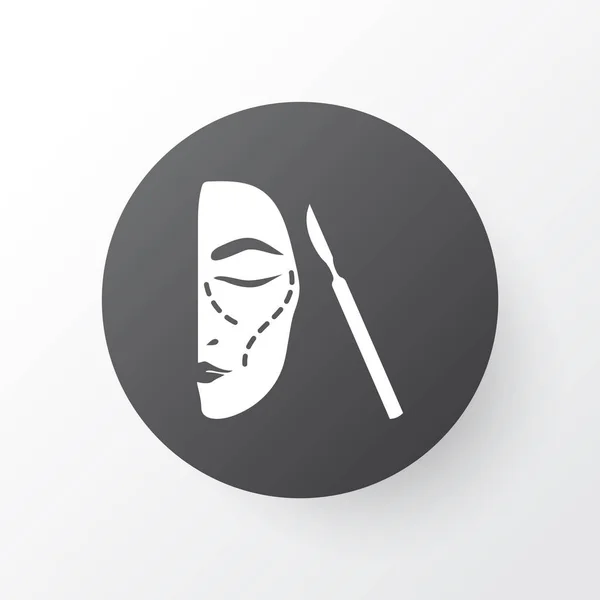 Face surgery icon symbol. Premium quality isolated aesthetic element in trendy style.