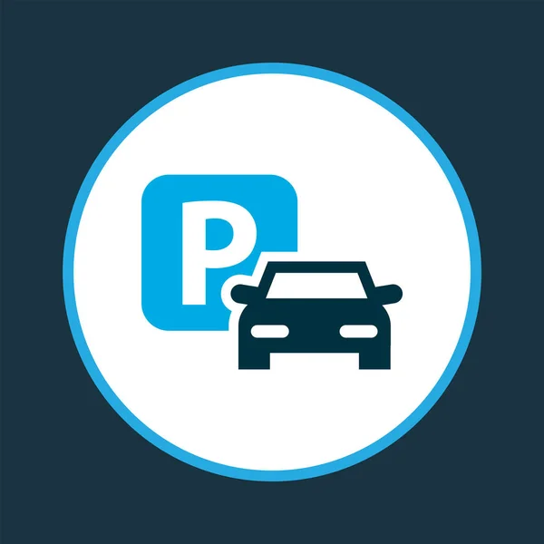 Segno icona simbolo colorato. Premium qualità isolato elemento di parcheggio in stile trendy . — Foto Stock