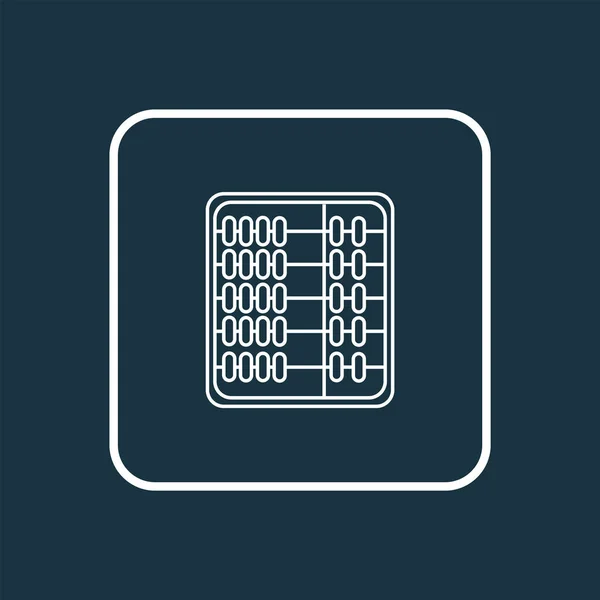 Символ иконки Abacus. Изолированный арифметический элемент высшего качества в модном стиле . — стоковое фото