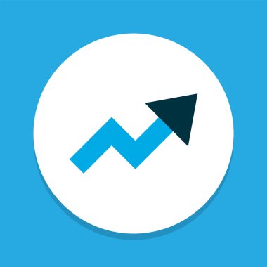 Eğilim simgesi renkli sembol. Premium kalite izole artış öğe trendy tarzı.