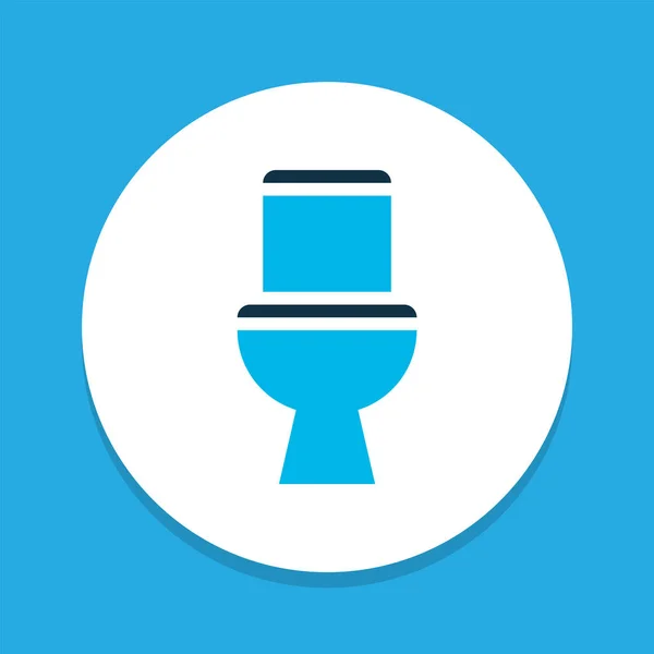 Icône de toilette symbole de couleur. Élément wc isolé de qualité Premium dans un style branché . — Image vectorielle