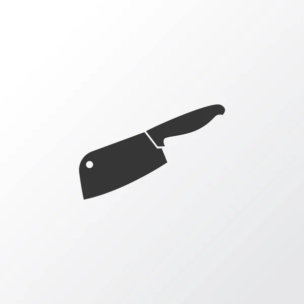 Picar símbolo de icono de cuchillo. Elemento carnicero aislado de primera calidad en estilo moderno . — Vector de stock