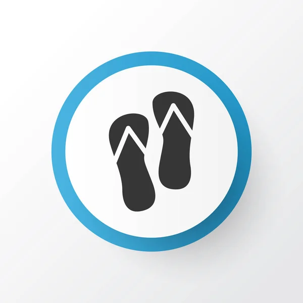 Flip flops ikon symbol. Premium kvalitet isolerade stranden sandal element i trendig stil. — Stockfoto