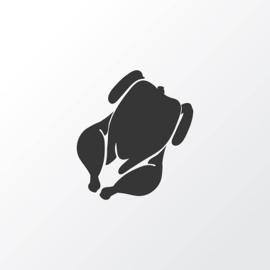 Tavuk simgesi. Moda tarzında birinci kalite izole hindi unsuru.