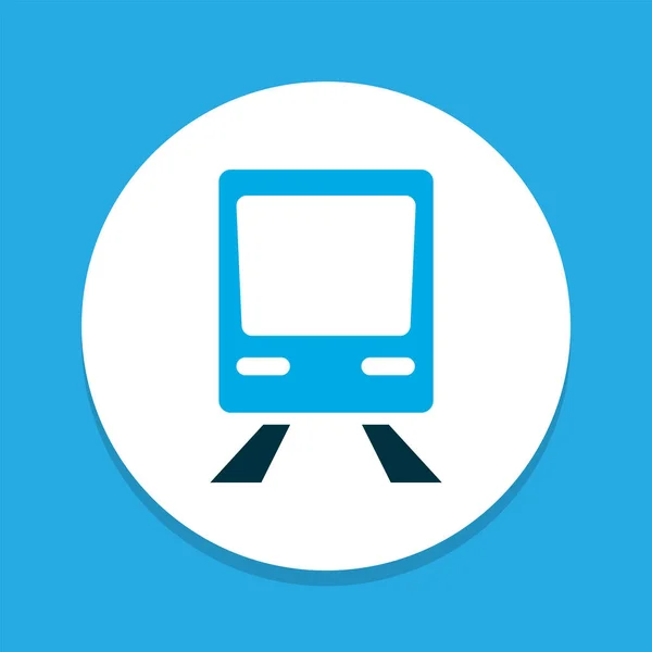 Train icon colored symbol. Premium quality isolated carriage element in trendy style. — 스톡 사진