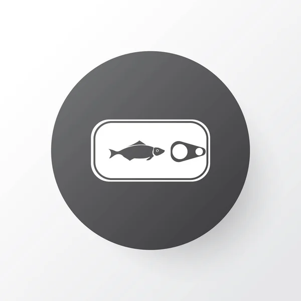 Tuna can icon symbol. Premium quality isolated canned fish element in trendy style.