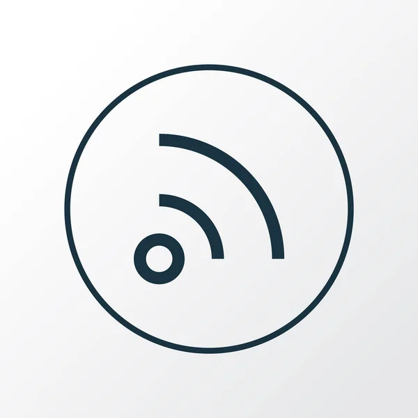 Wifi icon line symbol. Premium quality isolated feed element in trendy style.