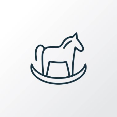 At oyuncağı simgesi üzerine sür. Moda tarzında birinci kalite izole edilmiş midilli ögesi.