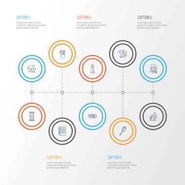 Zooloji, diploma, kalem ve diğer telif hakkı öğeleriyle okul simgeleri dizisi. İzole edilmiş illüstrasyon okulu simgeleri.
