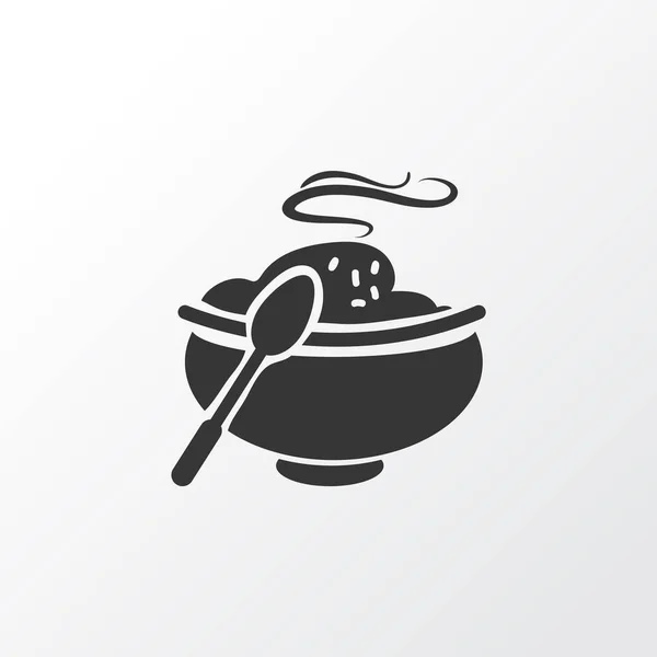 Hot meal icon symbol. Premium quality isolated soup element in trendy style. — Stock Photo, Image