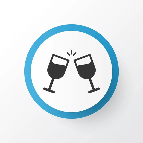 Serleg ikon szimbólum. Prémium minőségű elszigetelt üveg bor elem trendi stílusban. — Stock Vector