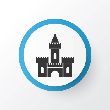 Kum kale simgesi simgesi. Premium Kalite izole İngiltere moda stil öğesinde.