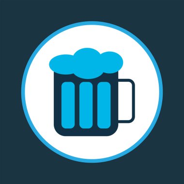 Bira simgesi renkli sembol. Premium kalite izole köpük öğe trendy tarzı.