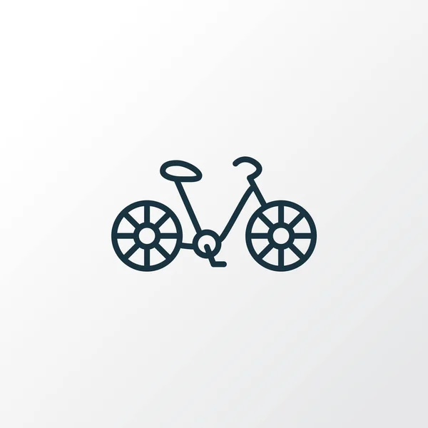 Ícone de bicicleta símbolo de linha. Elemento de bicicleta isolada de qualidade premium em estilo moderno . — Fotografia de Stock