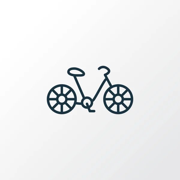 Bike icon line symbol. Premium quality isolated bicycle element in trendy style. — 스톡 벡터