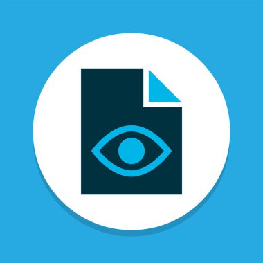 Gizli dosya simgesini renkli sembol. Premium kalite izole görünümü öğesi trendy tarzı.