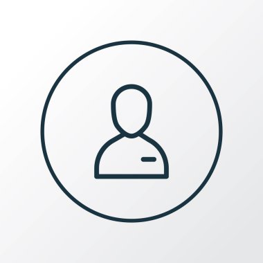 İş arayan simgesi satır sembolü. Premium kalite izole employee öğesi trendy tarzı.