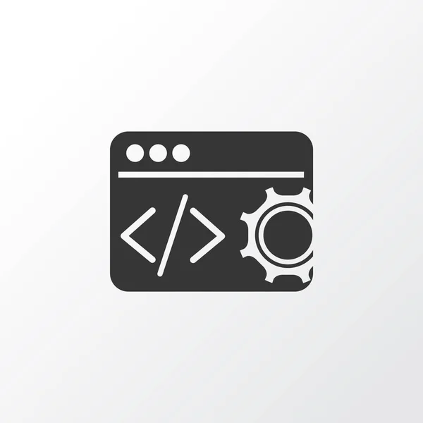 Code optimization icon symbol. Premium quality isolated processing element in trendy style. — 스톡 벡터