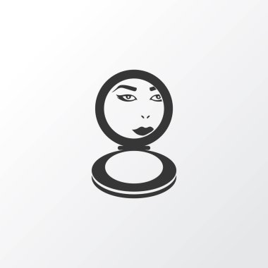 Yüz pudrası sembolü. Moda biçiminde birinci kalite izole göz falı ögesi.