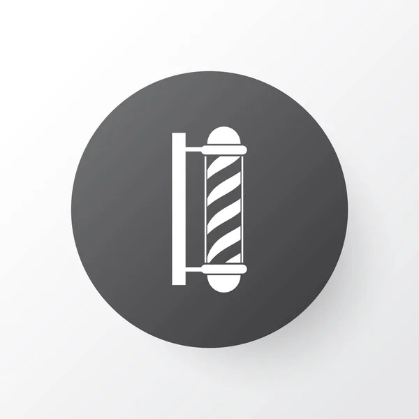 Barber pole symbool. Premium kwaliteit geïsoleerde kapperszaak element in trendy stijl. — Stockvector