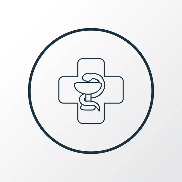 Medicine icon line symbol. Premium quality isolated pharmacy element in trendy style. — Stock Vector