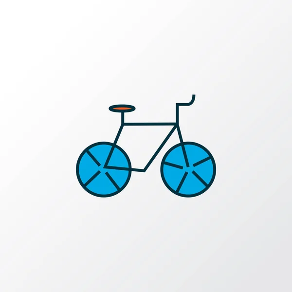 Fahrrad-Symbol farbige Linie Symbol. hochwertige isolierte Fahrradelemente im trendigen Stil. — Stockfoto