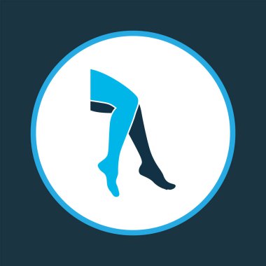 Bacak simgesi renkli sembol. Premium kalite izole ayak öğe trendy tarzı.