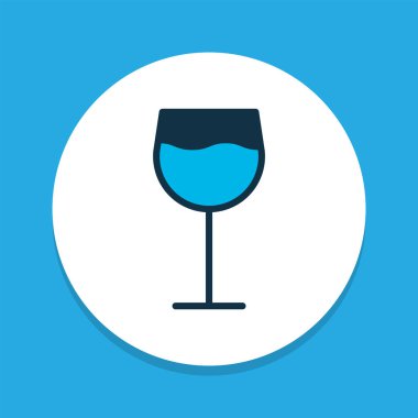 Kadehinin simgesi renkli sembol. Premium kalite izole cabernet öğe trendy tarzı.